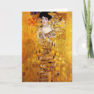 Het Portret van Klimt van de Auto van de Groet van Kaart