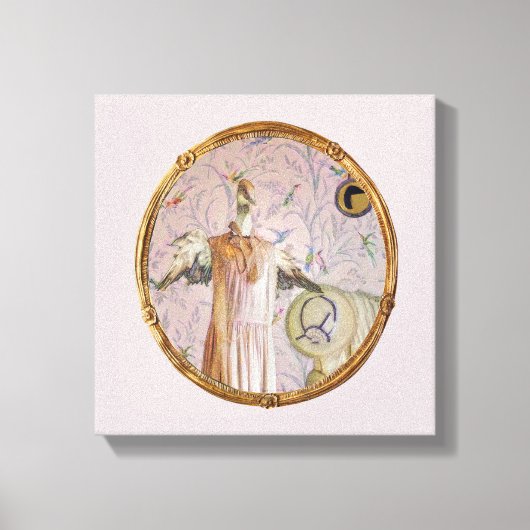 Het portret van mevrouw Smew Canvas Afdruk (Voorkant)