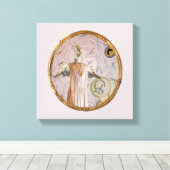 Het portret van mevrouw Smew Canvas Afdruk (Insitu (Houten vloer))