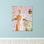 Het portret van mevrouw Smew Canvas Afdruk (Insitu (Houten vloer))