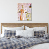Het portret van mevrouw Smew Canvas Afdruk (Insitu (Slaapkamer))