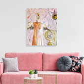 Het portret van mevrouw Smew Canvas Afdruk (Insitu (Woonkamer))