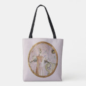 Het portret van mevrouw Smew Tote Bag (Achterkant)