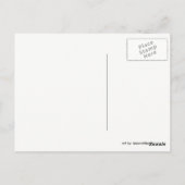 Het portret van moderne kunst beperken briefkaart (Achterkant)