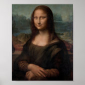 Het portret van Mona Lisa Poster van Leonardo da V (Voorkant)