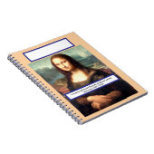 Het portret van Mona Lisa van Leonardo da Vinci Notitieboek (Rechterzijde)