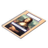 Het portret van Mona Lisa van Leonardo da Vinci Notitieboek (Linkerzijde)