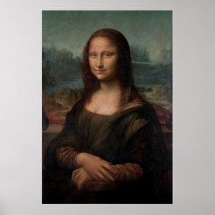 Het portret van Mona Lisa van Leonardo da Vinci Poster
