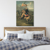 Het portret van Peter de Grote tegen een Canvas Afdruk (Insitu (Slaapkamer))