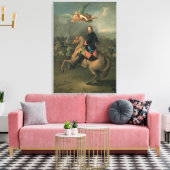 Het portret van Peter de Grote tegen een Canvas Afdruk (Insitu (Woonkamer))