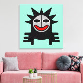 Het Portret van slappy-Denka Clupkitz Canvas Afdruk (Insitu (Woonkamer))