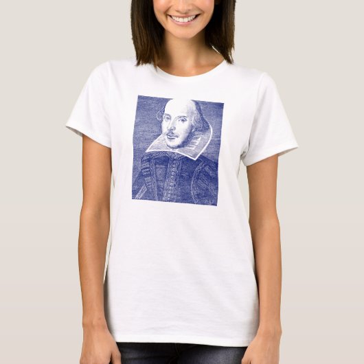 Het Portret van William Shakespeare van Eerste T-shirt (Voorkant)