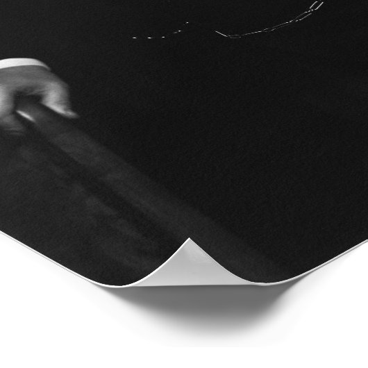 Het portret van Winston Churchill - de Roaring Lio Poster (Hoek)