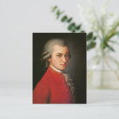 Het Portret van Wolfgang Amadeus Mozart Briefkaart (Staand voorkant)