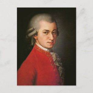 Het Portret van Wolfgang Amadeus Mozart Briefkaart