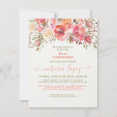 Het portretmeisje van de eerste Heilige Communie w Kaart (Achterkant)