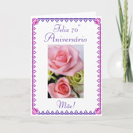 Het Portugees: 70 de 70ste Verjaardag van het Kaart (Voorkant)