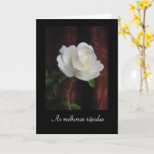 Het Portugees: Aangezien melhoras/goed spoedig Kaart (Gele Bloem)