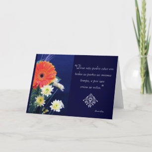 Het Portugees: Criou van Deus als mães… God Kaart