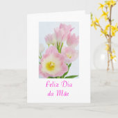 Het Portugees: De bloemen van het DAmae/Moederdag Kaart (Gele Bloem)