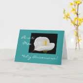 Het Portugees: De verjaardag van het DAmãe/Mamma Kaart (Gele Bloem)