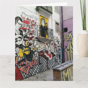 Het Portugees: Dia do Pai Lissabon Alfama/Vaderdag Kaart