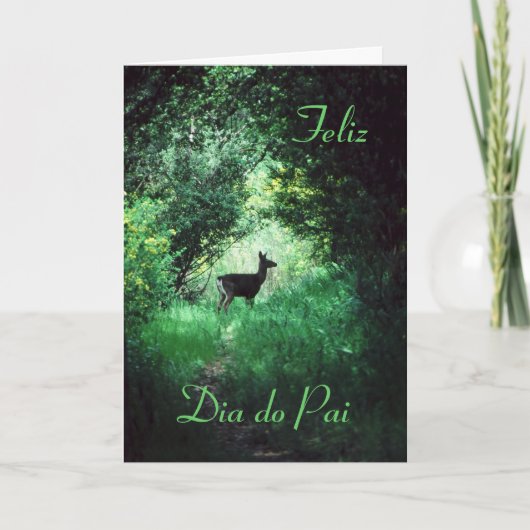 Het Portugees: Dia do Pai/Vaderdag Kaart (Voorkant)