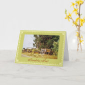 Het Portugees: Parabéns Pai/de verjaardag van de Kaart (Gele Bloem)