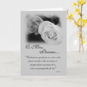 Het Portugees: Poema DE Condolencias Kaart (Gele Bloem)