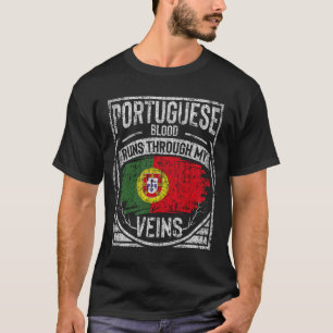 Het Portugese bloed loopt door mijn vinnen T-shirt