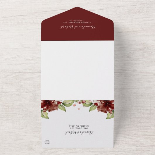 het portugese huwelijk in een uitnodiging (Buitenkant)