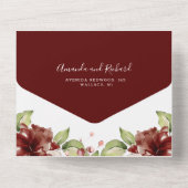 het portugese huwelijk in een uitnodiging (Achterkant)