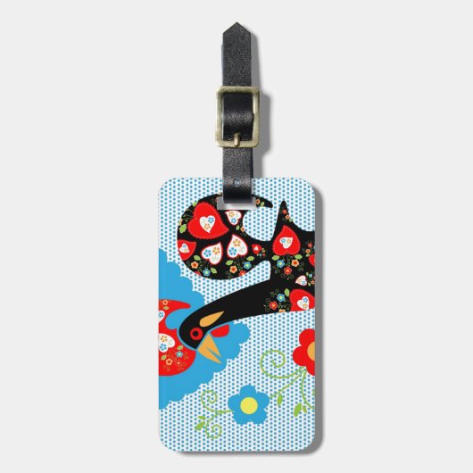 Het Portugese rooster van Barcelona Bagagelabel (Voorkant verticaal)