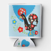 Het Portugese rooster van Barcelona Blikjeskoeler (Voorkant)