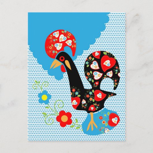 Het Portugese rooster van Barcelona Briefkaart (Voorkant)