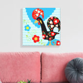 Het Portugese rooster van Barcelona Canvas Afdruk (Insitu (Woonkamer))