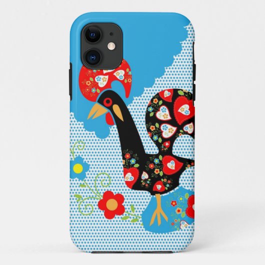 Het Portugese rooster van Barcelona Case-Mate iPhone Case (Achterkant)