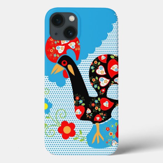 Het Portugese rooster van Barcelona Case-Mate iPhone Case (Achterkant)