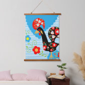 Het Portugese rooster van Barcelona Hangend Wandkleed (Slaapkamer)