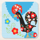 Het Portugese rooster van Barcelona Kartonnen Onderzetters (Voorkant)