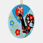 Het Portugese rooster van Barcelona Keramisch Ornament (Rechts)