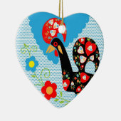Het Portugese rooster van Barcelona Keramisch Ornament (Rechts)