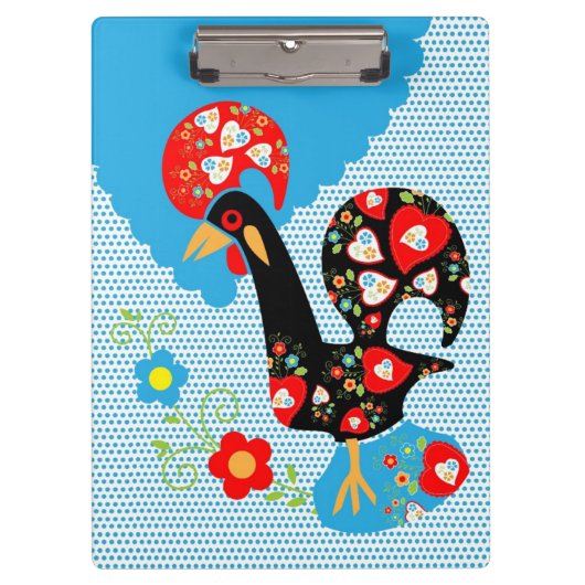 Het Portugese rooster van Barcelona Klembord (Voorkant)