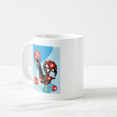 Het Portugese rooster van Barcelona Koffiemok (Voorkant links)