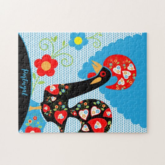 Het Portugese rooster van Barcelona Legpuzzel (Horizontaal)