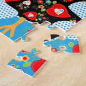 Het Portugese rooster van Barcelona Legpuzzel (Zijkant)