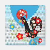 Het Portugese rooster van Barcelona Magneet (Voorkant)