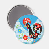 Het Portugese rooster van Barcelona Magneet (Voorkant / Achterkant)