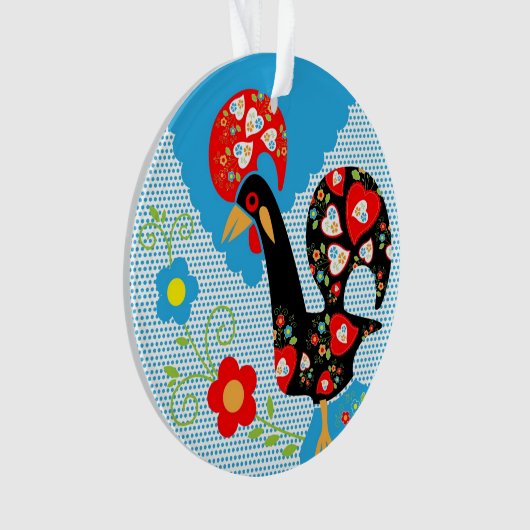 Het Portugese rooster van Barcelona Ornament (voorkant)