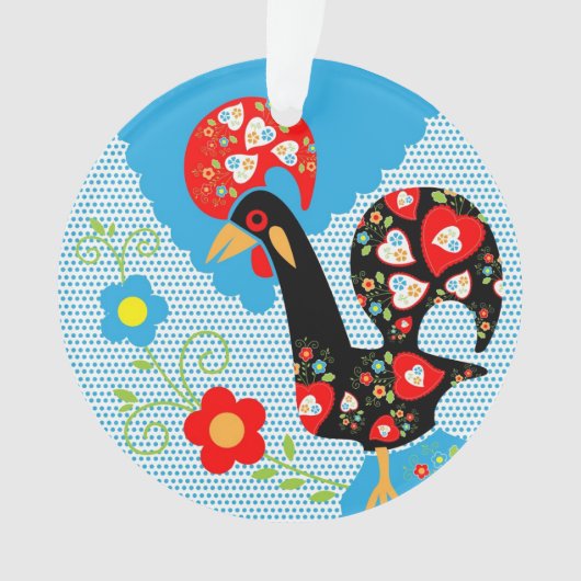 Het Portugese rooster van Barcelona Ornament (voorkant)